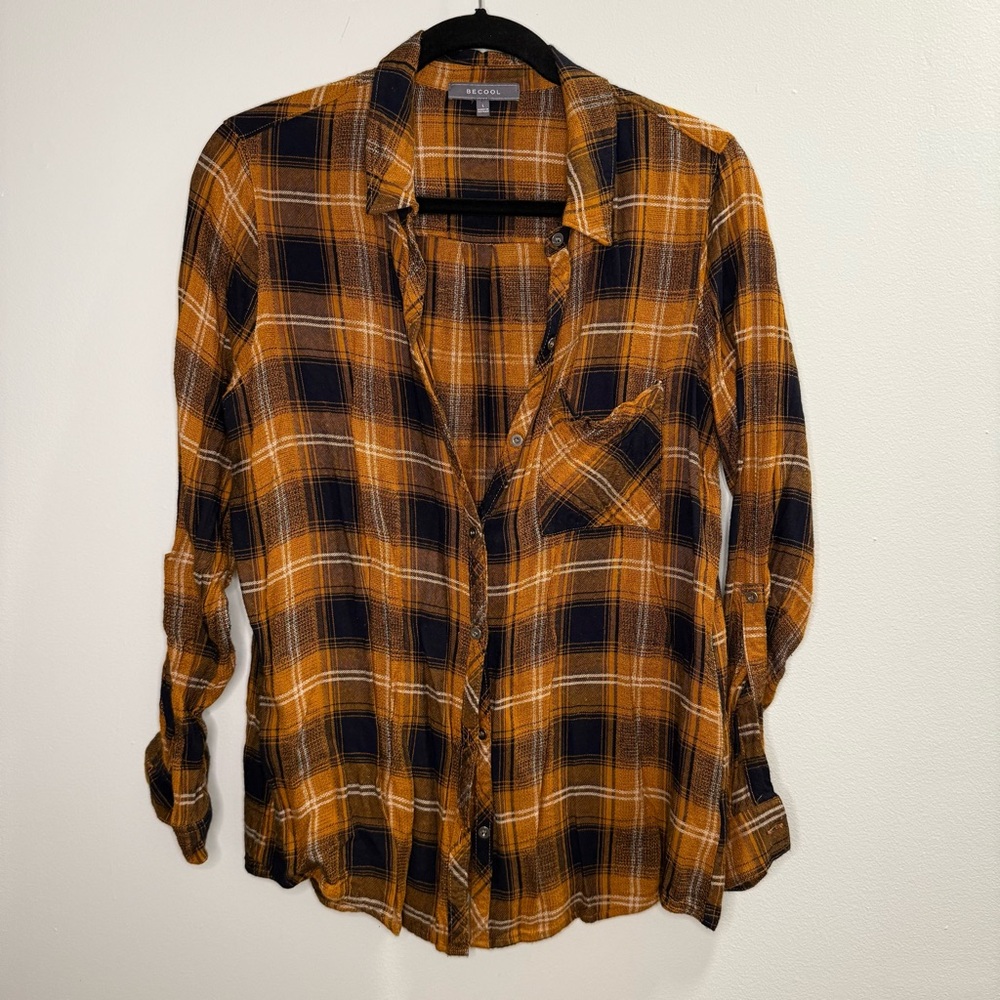 Windsor Plaid-Lib Beats Long Sleeve Shirt - Size Large